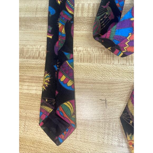 Vintage Hot Air Balloon Cotton Tie, Tie One On New Mexico Balloon Fiesta - Picture 3 of 7